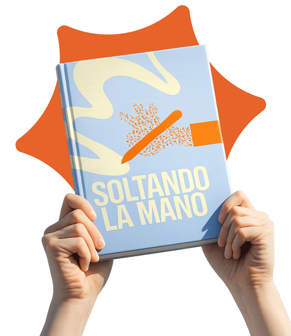 Mano sosteniendo el libro A rienda suelta
